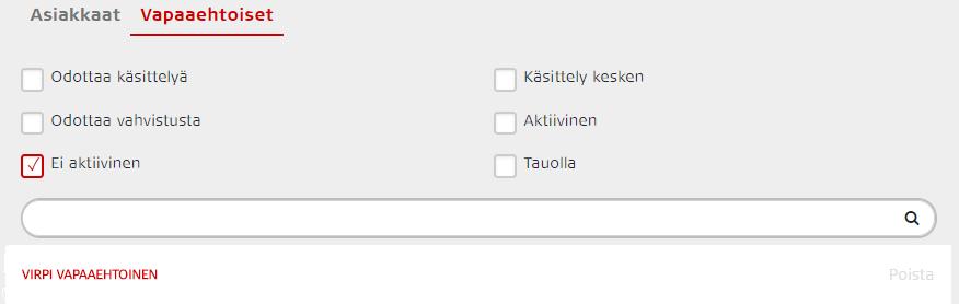 Vapaaehtoisten itsensä luomat kortit Osa vapaaehtoisista on tehnyt käyttäjäprofiilin Oma Punainen Ristiin ja täyttänyt itse omassa profiilissaan ystävävapaaehtoisen kortin.