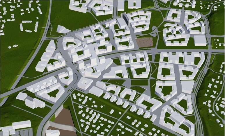 aluekehityshankkeiden yhteydessä (https://louhi3d.sito.fi/espoo/beta). Keskellä.