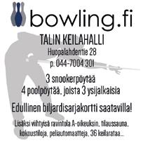 fi 3-snookerpöytää, 10-biljardipöytää, 1-pöytäcurling ja 2-darts