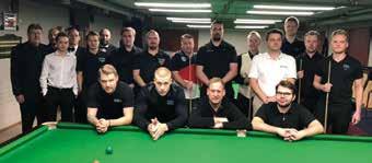 Snooker Teksti ja kuvat: Antti Hiltunen Snookerin joukkue SM 2018 voitto Turkuun Kultaa ABTku: Patrik Tiihonen (vas.) ja Tuure ja Eelis Lappalainen.