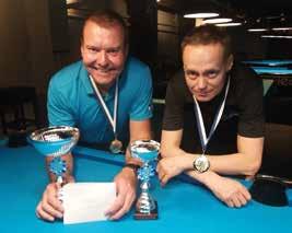 Straight poolin MN18 SM-mitaleista pelattiin Hyvinkäällä ja Suomenmestaruuden voitti Mikael Haapaniemi (TyBi) kukistamalla Arseni