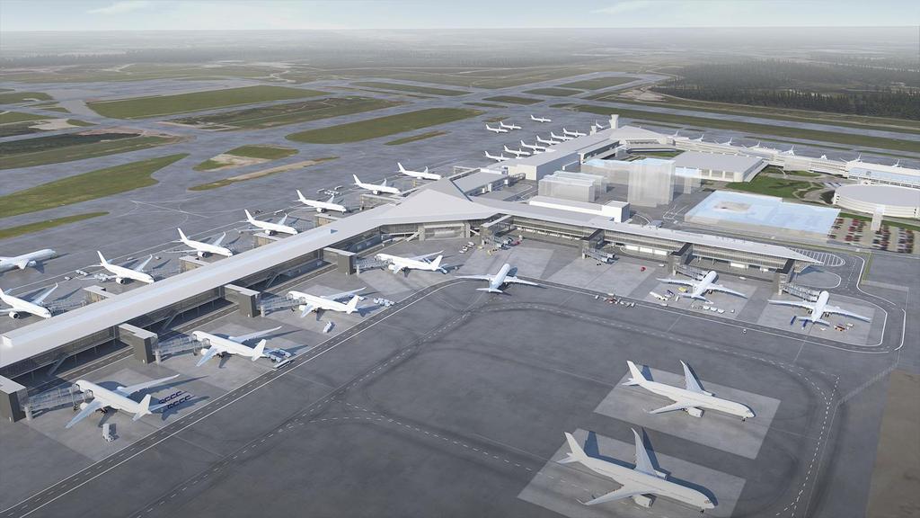 More Capacity and New Facilities Terminal sqm2 + 45 % Capacity of WB aircraft