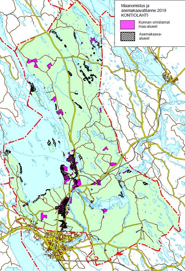 9 1.3.2 Asemakaavat Kunnan asemakaavoitettujen alueiden (asemakaavat ja ranta-asemakaavat) pinta-ala on yhteensä 20,24 km².