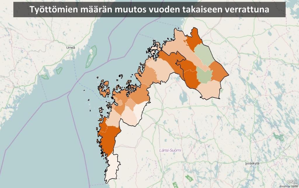 NÄKYMIÄ MAALISKUU 2015 POHJANMAAN ELY-KESKUS Maaliskuun työllisyyskatsaus 2015 Julkaisuvapaa 23.4.2015 klo 9.00 Työttömien määrän kasvu jatkuu koko maan keskiarvoa nopeampana.