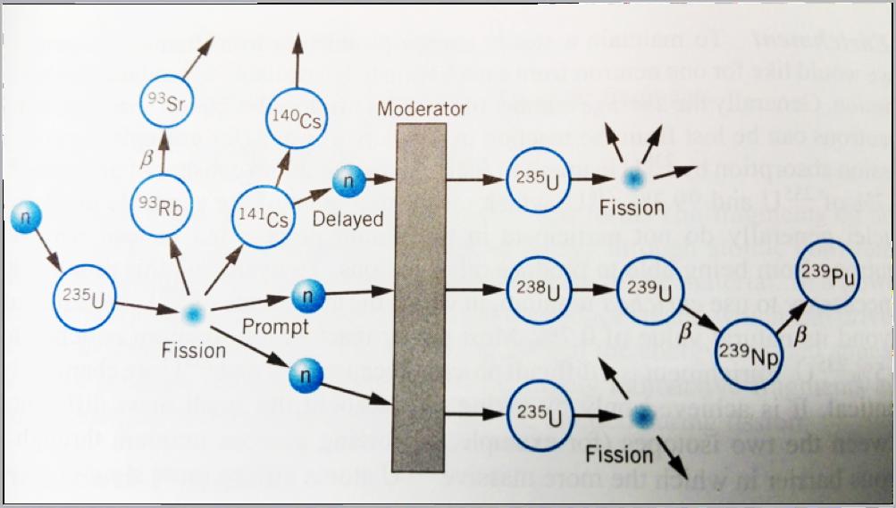 1.6. FISSIOREAKTIOT 49 Kuva 1.5: Kaavio fissioreaktioihin liittyvistä prosesseista.