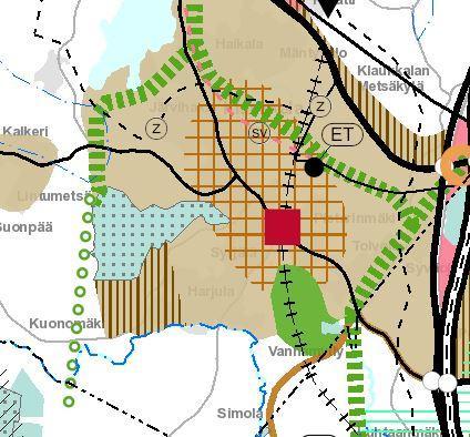Sivu / yleiskaavassa (hyväksytty kunnanvaltuustossa v.