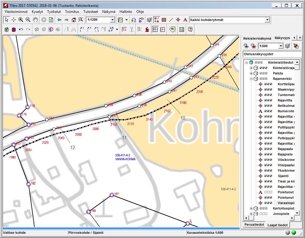 9) 536-411-4-2 VANHA-KOHMA 10, n. 1570 m2 11, n. 50 m2 -Tie 12, n. 600 m2 Talouskeskus, piha-alue: -3 kpl Lehtipensas a h=3.5 m, A=4 m2-2 kpl Lehtipensas a h=3 m, A=2 m2 -Lehtipensas h=3.