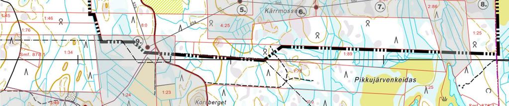 pohjoiselle sähköasemalle (kuva 3) maakaapeleilla.