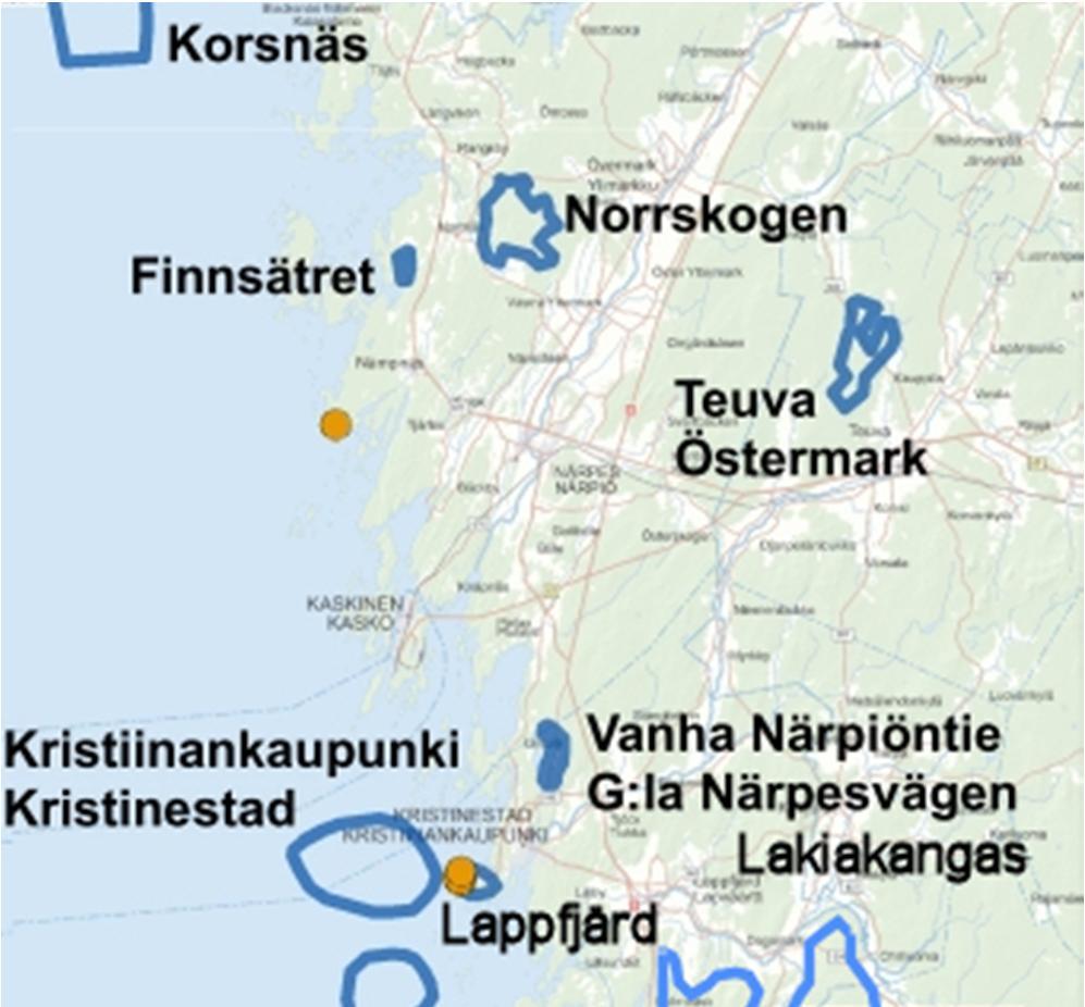 13 Kuva 6. Muut lähiseudun tuulivoimapuistohankkeet. 3.
