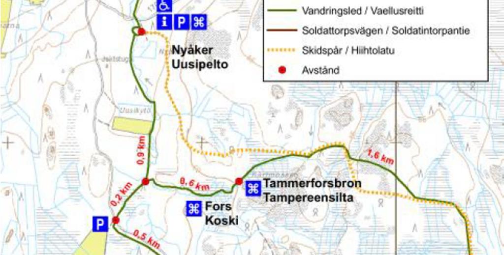 uimaranta Lilla Sandjärvin pohjoisosassa. Virkistysalue on merkitty Vaasan rannikkoseudun seutukaavaan ja Kristiinankaupungin rantayleiskaavaan.