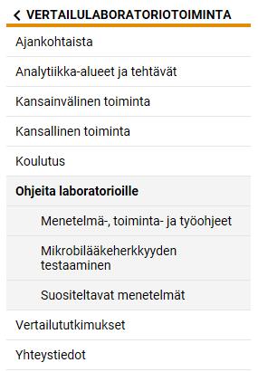 Antibioottijaosto resistenssin kansallisena vertailulaboratoriona jatkuu... Ohjeistuksen ylläpito evira.