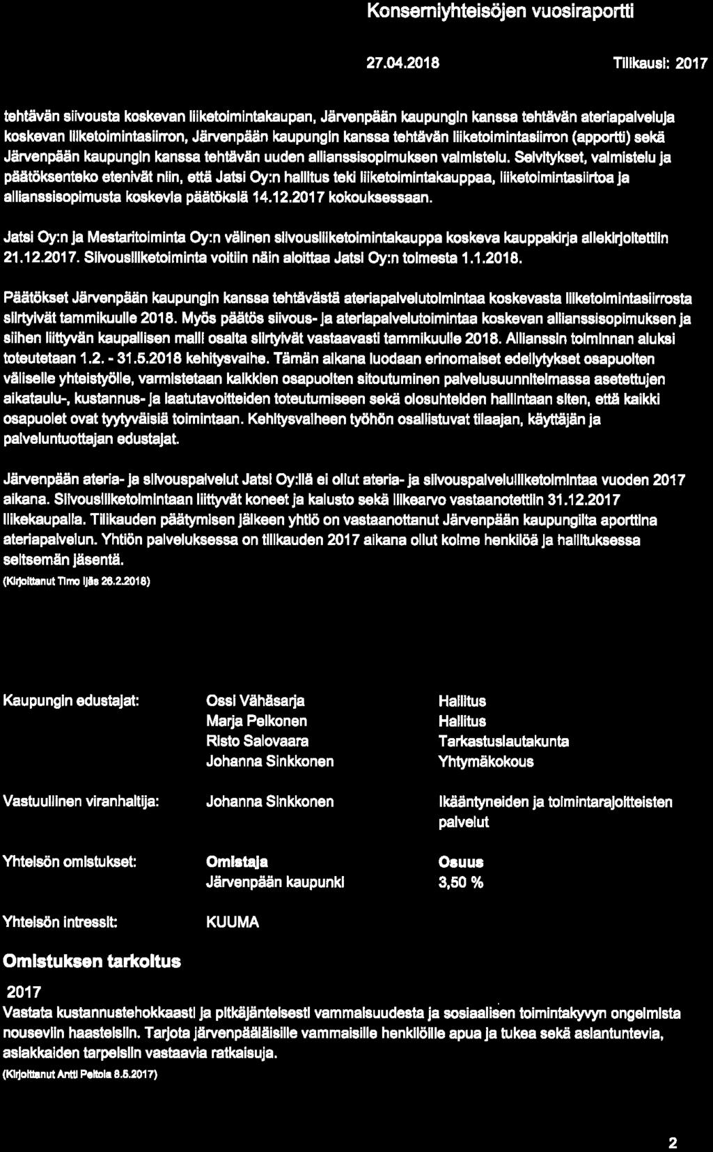 JÄRVENPÄÄ illnvoinaihin IU»»TUUUK*UKINKI 27.04.