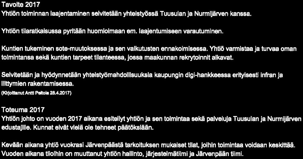 JÄRVENPÄÄ lmflvoin*imn KUITTUU«1»*U»UH»1 27. 04. 2018 Tilikausi: tekemään vanhojen alijäämien osalta. (KliloNanutAntd Peltola 17. 5.