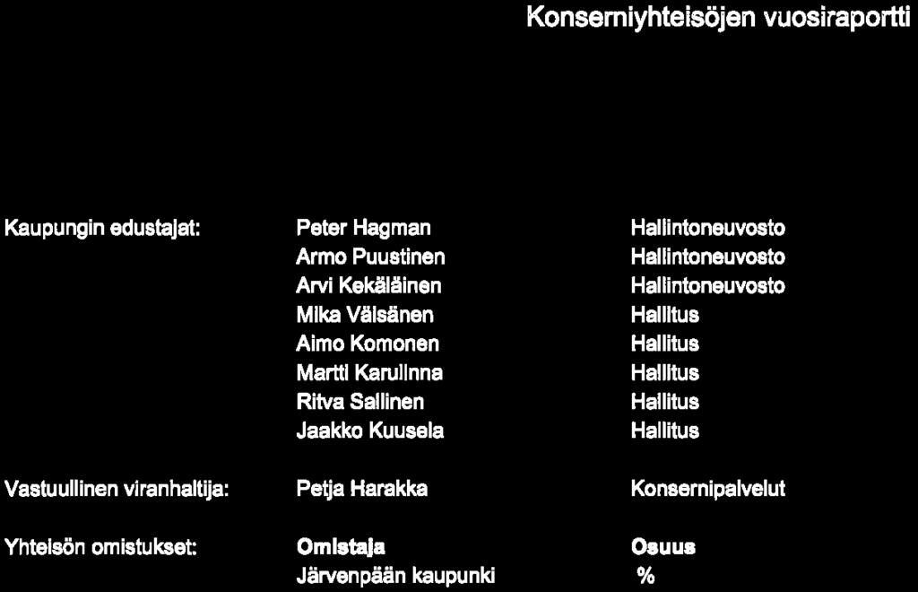) Tavoitteet ja toteuma vuodelle Tavoite Kivipuiston Palvelukotisäätiölle el ole asetettu tavoitetta, koska sille el ole tarvetta.