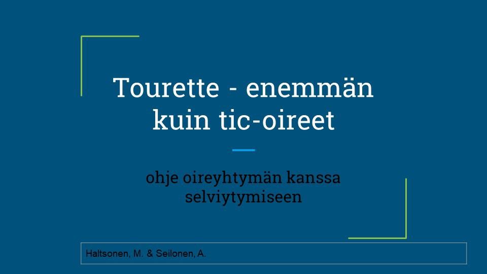 Liite 1 (30) Tourette