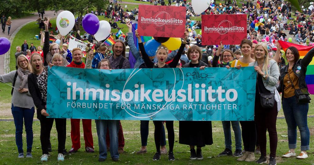 Järjestömme kehittyy Tavoitteenamme on, että vuonna 2021 Ihmisoikeusliitto on johtava Suomen ihmisoikeuksiin keskittyvä kansalaisjärjestö ja yleisesti tunnettu yhteiskunnallinen vaikuttaja.