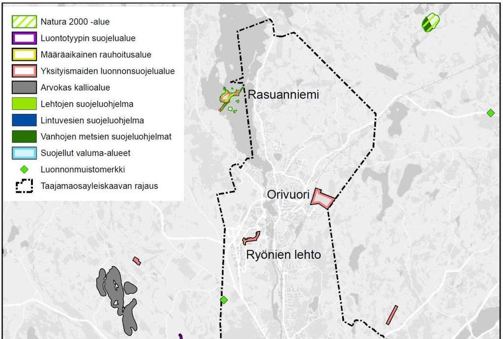 10 joissa sijaitsee mahdollisesti arvokkaita luontokohteita.
