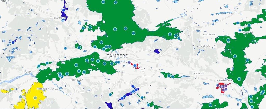 Digipalvelun kehitystyö: vedenlaatu Kehitystyö aloitettiin vedenlaatupalvelun