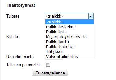 Palkanlaskenta_Raporttitulostin_Tilastoryhmät Fivaldin palkanlaskennan tilastoryhmillä on kaksi päätehtävää: 1) viranomaisilmoituksiin liittyvien tietojen määritys ja 2) asiakkaan omat