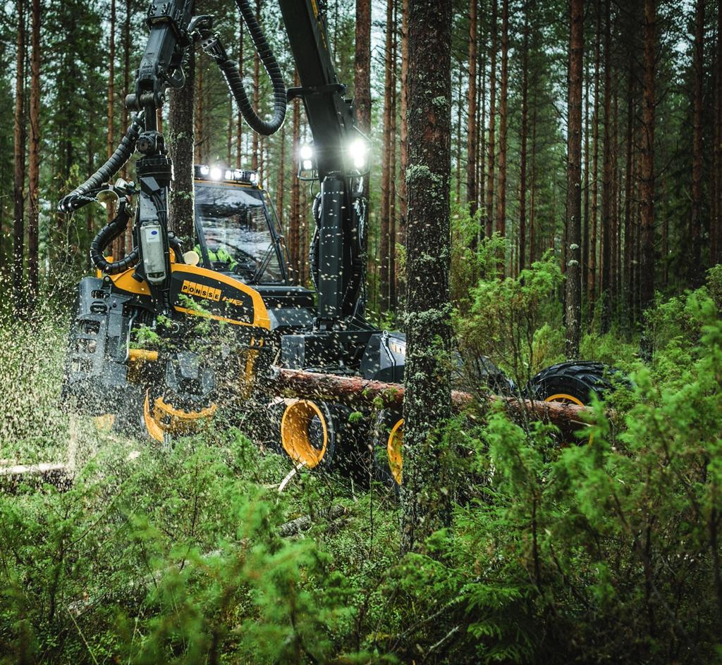 PONSSE FOX KETTERYYTTÄ JA TEHOA HARVENNUKSILLE Uusi PONSSE Fox -harvesteri on uusimman teknologian ja luotettavien perusratkaisujen polttoainetaloudellinen ja tehokas kokonaisuus.