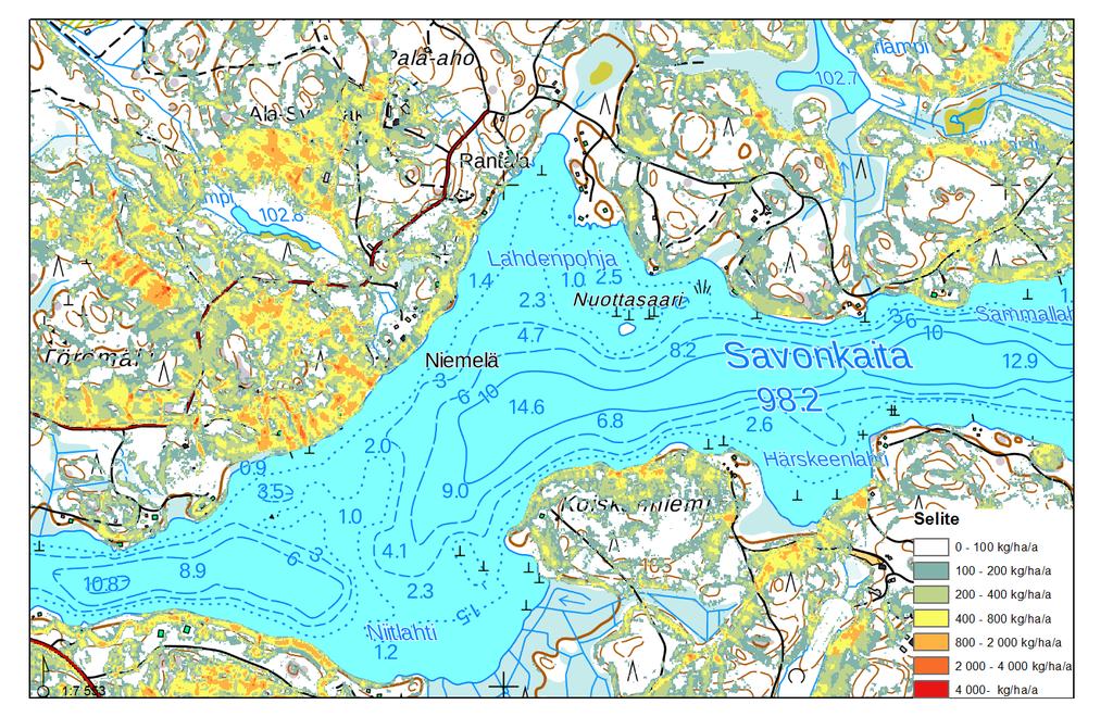 Toimenpide Maalaji Kaltevuus Veden määrä Virtausnopeus Ajankohta Sijainti Iso avohakkuu, ojitusmätästys ja kantojen nosto loppukesällä maalajiltaan hienojakoisessa, jyrkässä puronvarsimetsässä.