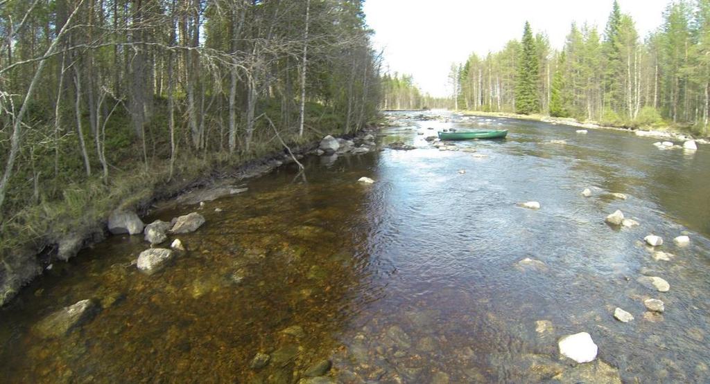 Kutualuekartoituksen perusteella juoksutuksen lisääminen 2:sta 4:ään m 3 /s