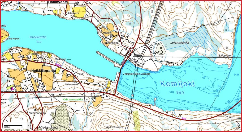 1:100 000 (Ympäristökarttapalvelu Karpalo 2.1).