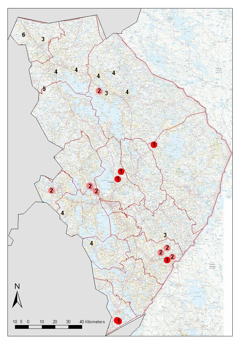 7 KOHDEKUVAUKSET Jokaisen kunnan/kaupungin alueelta on lyhyesti esitetty kohteet kalliomurskeen suhteen.
