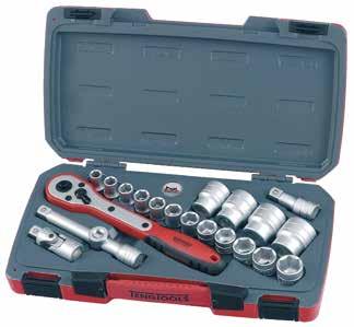 167240209 Hylsyavainsarja Teng Tools T1436. Sarja sisältää kuusiotteisia hylsyjä.