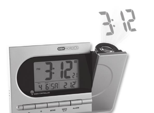 PROJECTION CLOCK. Projection clock with indoor thermometer - type ...