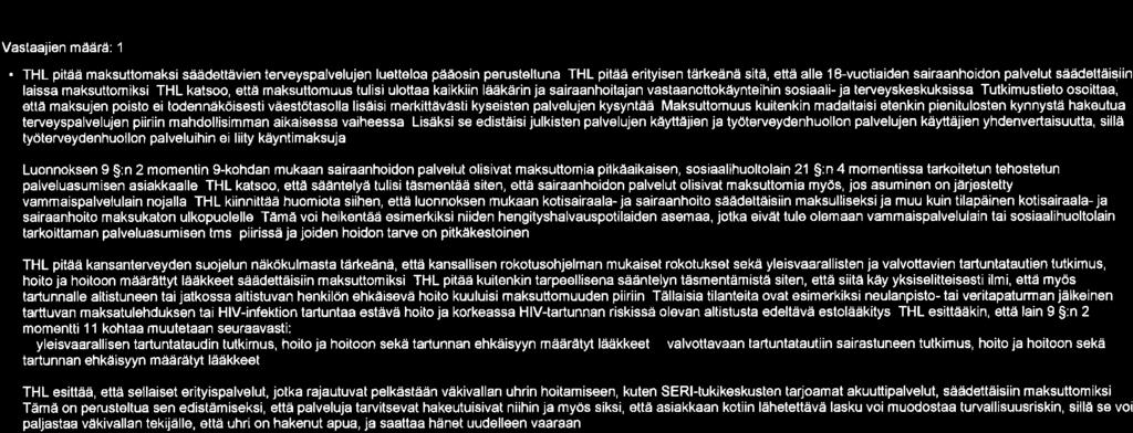 THL katsoo, ettå sååntelyå tulis tåsmentää s ten, ettà sa raanho don palvelut ol s vat maksuttom a myös, jos asum nên on jårjestetty tarkoittaman palveluasumisen tms.