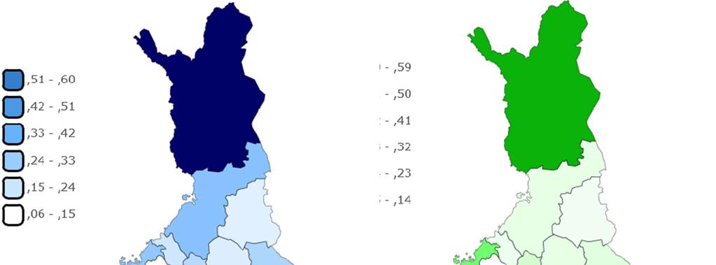 Ulkomaisten yöpymisten osuus (%) kaikista yöpymisistä sesongeittain 2017 TALVIKAUSI 2016-2017 Pk-seutu Talvi 1,0 milj.