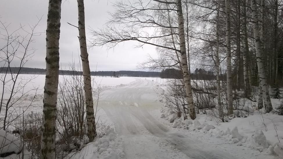 Jäätie Rekilahden rannasta Punkasalmen keskustaan. 4.