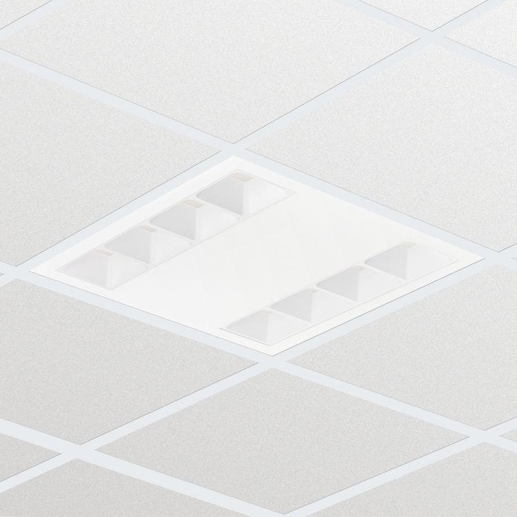 Käyttökohteet Toimistorakennusten yleisvalaistus Terveydenhuoltokohteiden yleisvalaistus Oppilaitoskohteiden yleisvalaistus Spesifikaatiot Tyyppi RC360B (moduulikoko 600 x 600 mm) Käyttölämpötila +10