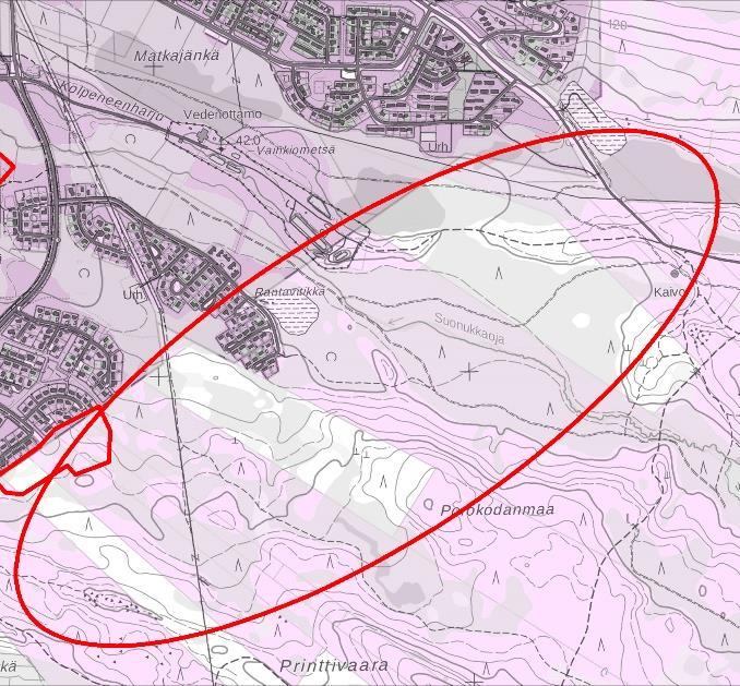 3. Kaavarunko Ounasrinne-Pöykkölä 2019 Perustiedot: Rakennemalli, jonka pohjalta laaditaan osayleiskaava.