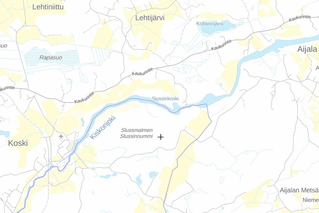 Hålldam Koski Kuva 2. Patojen sijainnit. (Taustakartta MML 10/2017) 2.2 VESISTÖ JA HYDROLOGIA Kiskonjoen valuma-alue on melko runsasjärvinen järvisyyden ollessa Saarenjärven alapuolella noin 8,4 %.