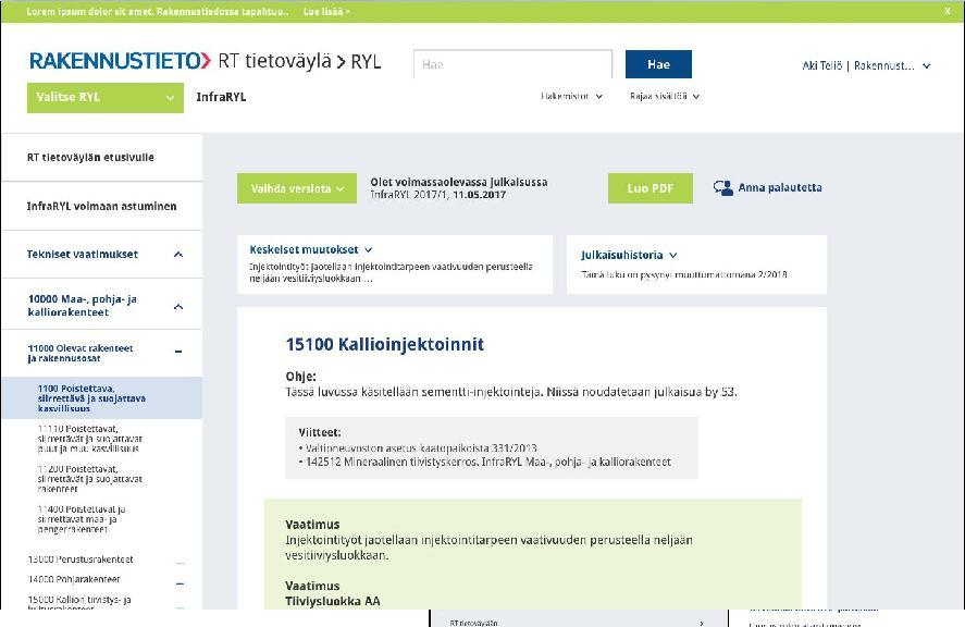 voimassa olevat ohjeet.