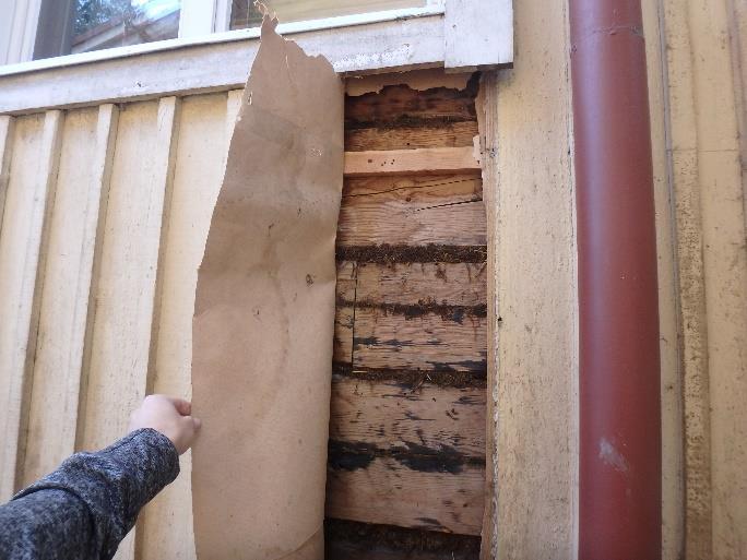 Ulkoseinän rakenneavaus RA3. Kuva 41. Ulkoseinän rakenneavaus RA3.