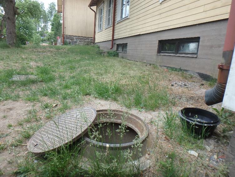 Korkeusero salaojan tarkastuskaivojen