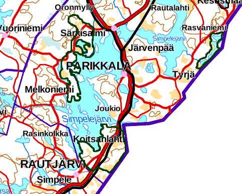 Liite 3 Parikkala (etelä) MML 2016 Parikkala (etelä): 2014 Koitsanlahti http://www.jatevesihanke.fi/files/jatevesihankefi/imatran%20seutu/aluekortti_koitsanlahti_2014_pr.