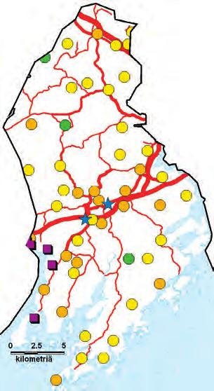 6.8 Kirkkonummi - Kyrkslätt Kirkkonummella on asukkaita noin 33 100. Autoliikenne aiheuttaa valtaosan kunnan typenoksidi- ja hiilivetypäästöistä.