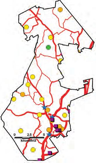 6.26 Tuusula Tuusula on 34 700 asukkaan kunta. Liikenne on merkittävin typenoksidien ja hiukkasten lähde.