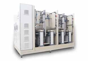 Kapasiteetti 50 2 400 g natriumhypokloriittia / h Kalvoelektrolyysilaitteisto CHLORINSITU IV Compact CHLORINSITU IV Compact -elektrolyysilaitteisto tuottaa ultrapuhdasta kloorikaasua