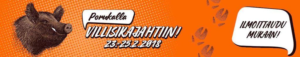 Villisikaviikonloppu kutsuu Villisikakanta on runsastunut Suomessa monin paikoin ja tuonut mukanaan mielenkiintoisia metsästysmahdollisuuksia.