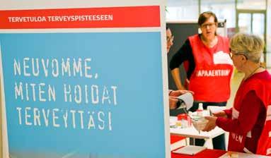2018 kello 10 15 Attila, Yliopistonkatu 38 Kuva: ICRC TERVEYSPISTE Terveyspisteen vastaanotoilla Tampurissa terveydenhuollon ammattilaiset ovat asiakkaita varten ja verenpaineen mittaamisen lisäksi
