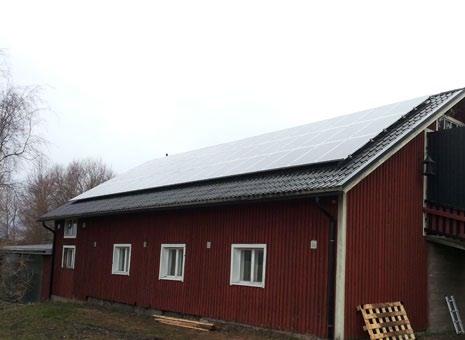 Suuntaa-antava tuottoarvio ja tilantarve Nimellisteho Tuottoarvio vuodessa Etelä-Suomi Paneelien pinta-ala 10 kwp 9000 kwh 70