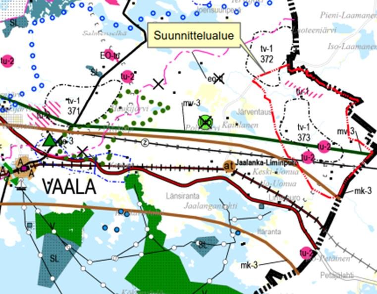 voimajohtojen ja kaukokuljettamiseen tarvittavien kaasuputkien linjaukset ja niiden toteuttamismahdollisuudet. Voimajohtolinjauksissa hyödynnetään ensisijaisesti olemassa olevia johtokäytäviä. 6.