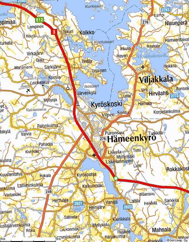 Kesäkuu 2005 14 (39) Voimalaitoksen sijainti Läjitysalueen sijainti @ Genimap Oy,