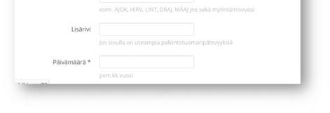 Palkintotuomaritietojen ilmoittaminen Kennelpiiri tallentaa Omakoirajärjestelmään palkintotuomarioikeudet niille henkilöille, jotka ovat Suomen Kennelliiton jäseniä.