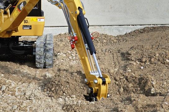 Kaivusyvyydet on säädetty siten, että ojien kaivu putkistoja ja kaapeleita varten on helppoa.